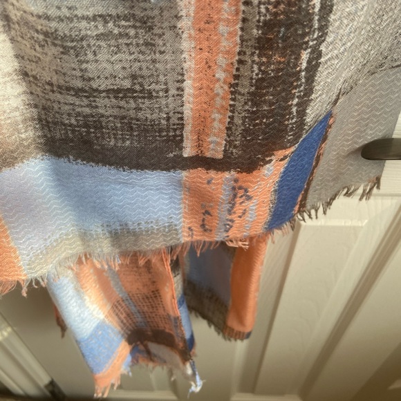 Multi-colour block Sheer Scarf - Picture 7 of 8